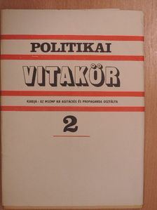 Politikai Vitakör 1978/2. [antikvár]
