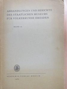 Eva Lips - Abhandlungen und Berichte des Staatlichen Museums für Völkerkunde Dresden 21. [antikvár]