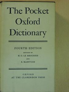 The Pocket Oxford Dictionary of Current English [antikvár]