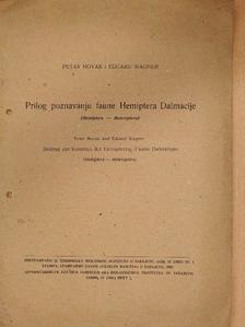 Eduard Wagner - Prilog poznavanju faune Hemiptera Dalmacije [antikvár]