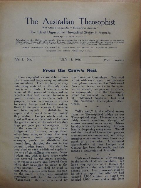 C. Jinarajadasa - The Australian Theosophist July-December 1926./July-December 1927. [antikvár]