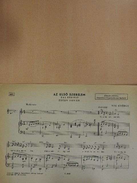 Vig György - Az első szerelem [antikvár]