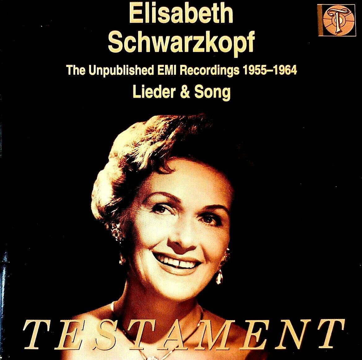 SCHUBERT, SCHUMANN, BRAHMS, WAGNER - UNPUBLISHED LIEDER & SONG CD ELISABETH SCHWARZKOPF