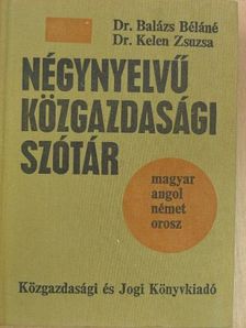 Négynyelvű közgazdasági szótár [antikvár]