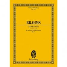 BRAHMS... - SERENADE FOR ORCHESTRA D MAJOR OP.11 POCKET SCORE