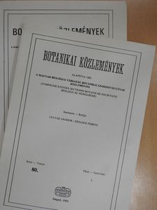 Balogh I. - Botanikai közlemények 1993/1-2. [antikvár]