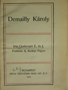 E. Goncourt - Demailly Károly [antikvár]