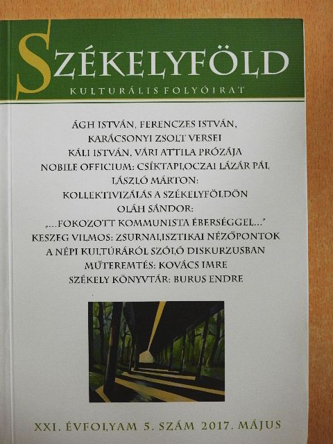 Borcsa János - Székelyföld 2017. május [antikvár]