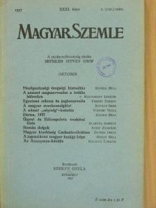 Alaksza Ambrus - Magyar Szemle 1937. október [antikvár]