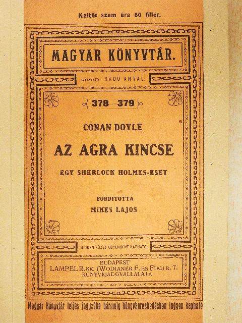Conan Doyle - Az Agra kincse [antikvár]