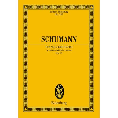 Schumann, Robert - CONCERTO FOR PIANO AND ORCHESTRA A MINOR OP.54 POCKET SCORE (BOETTICHER)