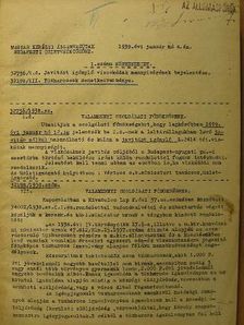Magyar Királyi Államvasutak Budapesti Üzletvezetőségének körrendeletei 1939. (nem teljes évfolyam) [antikvár]