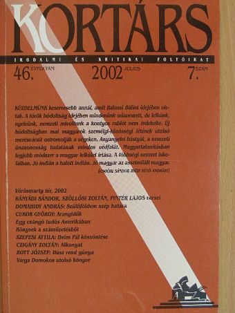 Báger Gusztáv - Kortárs 2002. július [antikvár]