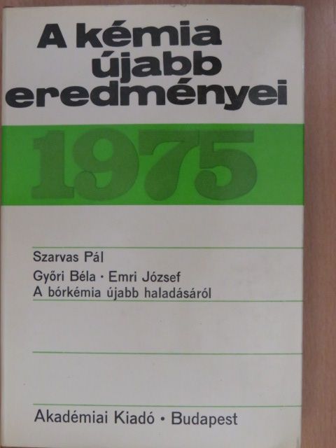Emri József - A kémia újabb eredményei 26. (dedikált példány) [antikvár]