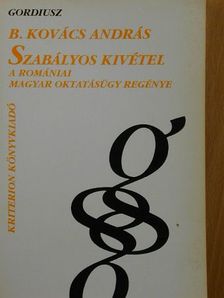 B. Kovács András - Szabályos kivétel [antikvár]