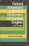 HORNBY, A S - Oxford Advanced Learner's Dictionary of Current English [antikvár]