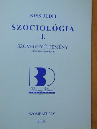 Szociológia I. [antikvár]