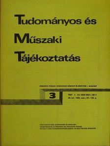 Berke Barnabásné - Tudományos és Műszaki Tájékoztatás 1982. március [antikvár]