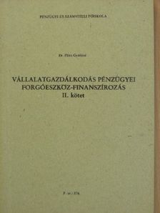 Dr. Páles Gyuláné - Vállalatgazdálkodás pénzügyei [antikvár]