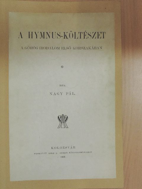 Nagy Pál - A Hymnus-költészet [antikvár]