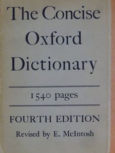 The Concise Oxford Dictionary of Current English [antikvár]