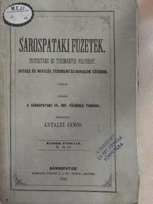Fábián Mihály - Sárospataki Füzetek 1862. március 3. [antikvár]