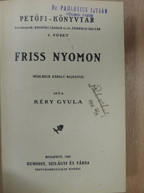 Barabás Ábel - Friss nyomon/Petőfi adomák/Regényes rajzok Petőfi életéből/Felhők/Petőfi Sándor és lyrai költészetünk [antikvár]