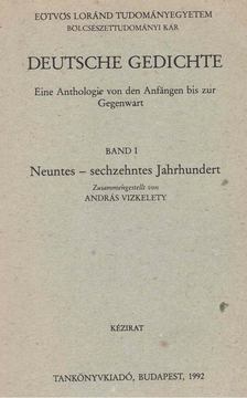 Vízkelety András - Deutsche Gedichte I. [antikvár]