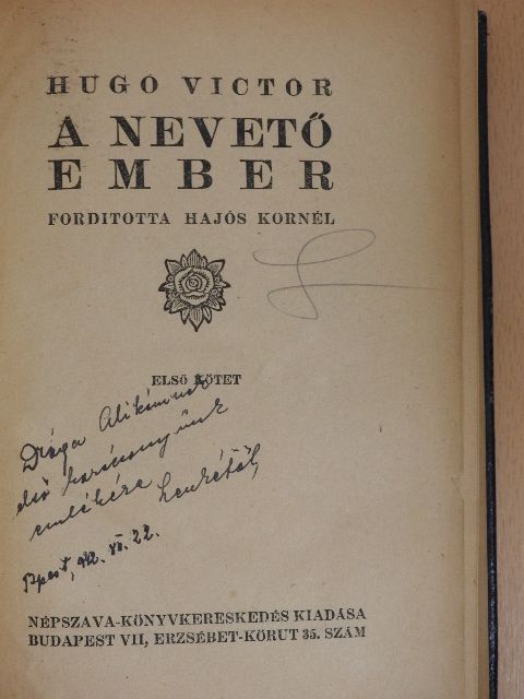Hugo Victor - A nevető ember I-II. [antikvár]