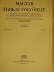 Bérces György - Magyar Fizikai Folyóirat XXXIII. kötet 1. füzet [antikvár]