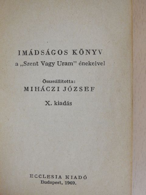 Imádságos könyv [antikvár]