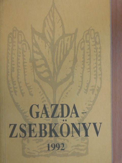 Dr. Barcza Gabriella - Gazdazsebkönyv 1992 [antikvár]