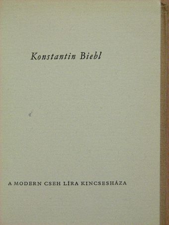 Konstantin Biebl - Konstantin Biebl [antikvár]
