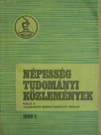 Dani Lukács - Népességtudományi közlemények 1969/1. [antikvár]