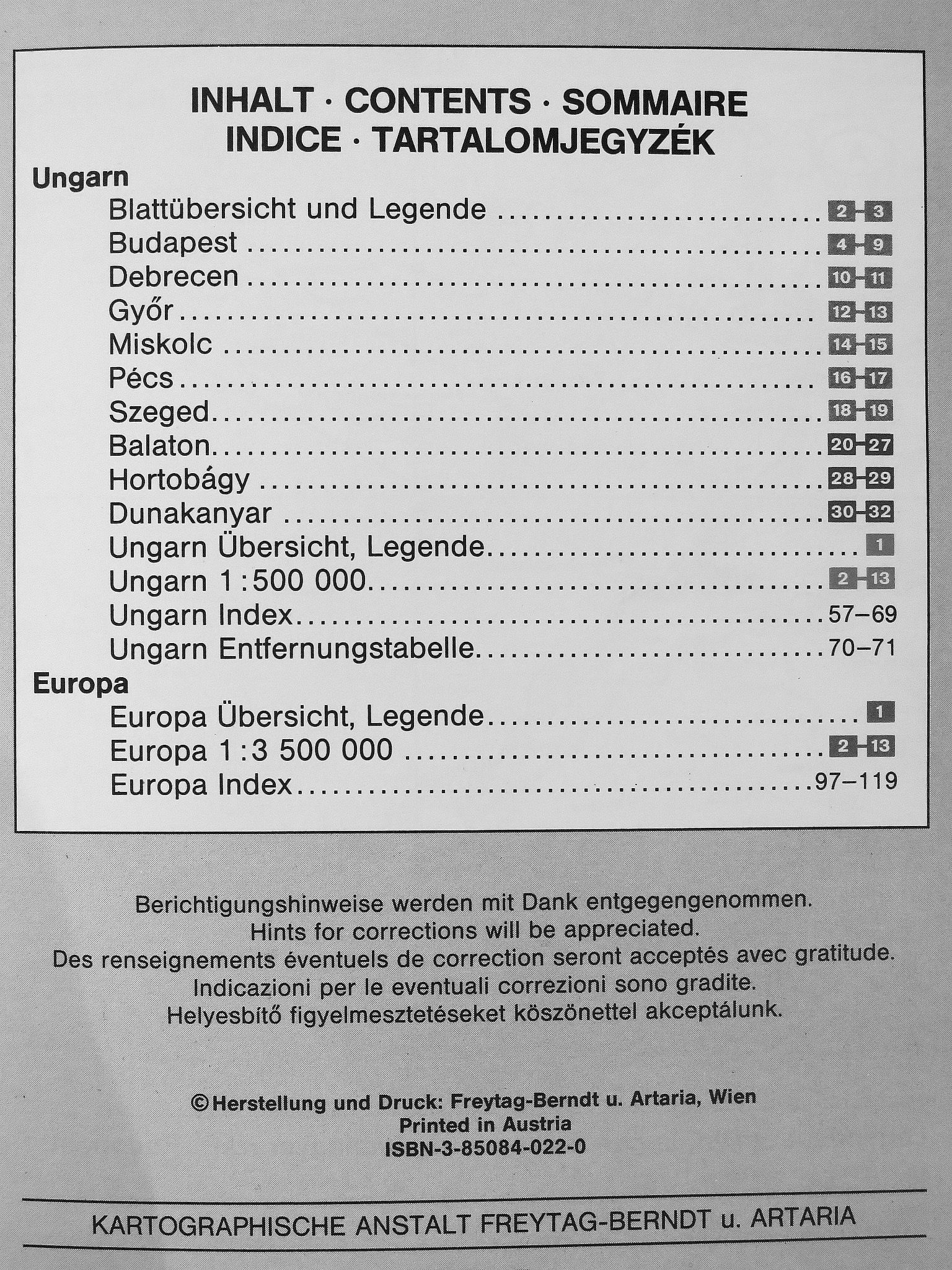 Autoatlas Ungarn/Europa [antikvár]