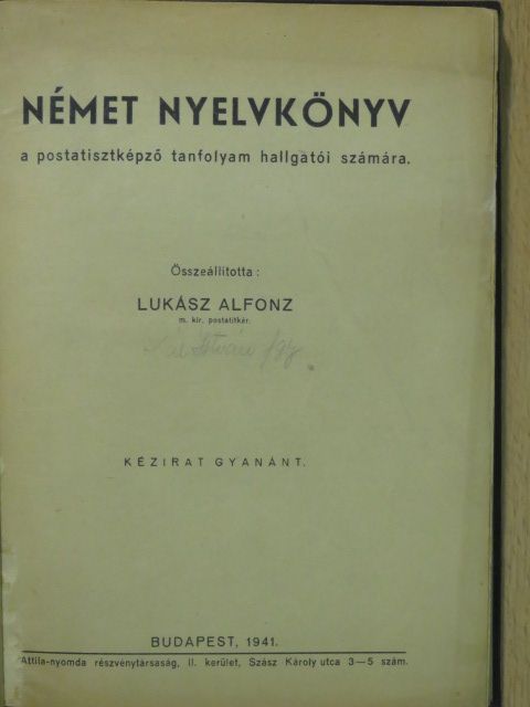 Német nyelvkönyv [antikvár]