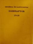 Geodéziai és kartográfiai zsebnaptár 1960 [antikvár]