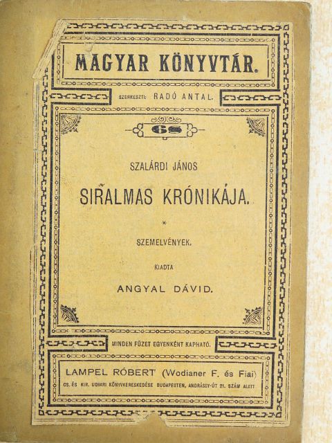 Angyal Dávid - Szalárdi János siralmas krónikája [antikvár]