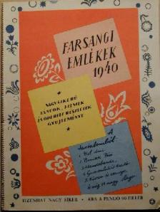 Farsangi emlékek 1940 [antikvár]