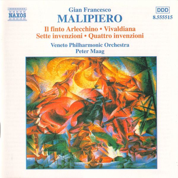 MALIPIERO - IL FINTO ARLECCHINO - VIVALDIANA - SETTE INVENZIONI CD PETER MAAG