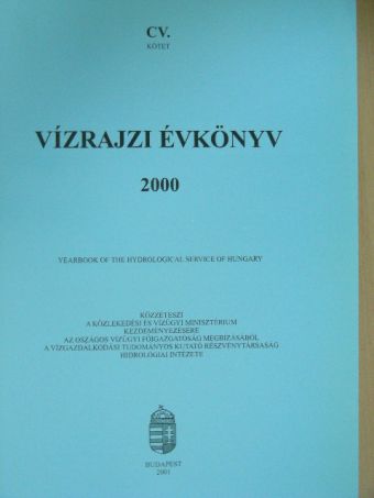Vízrajzi évkönyv 2000 [antikvár]