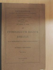 Putnoky Miklós - Az Etymologicum Magnum Romaniae és az összehasonlító nyelvészet jelene Romániában [antikvár]