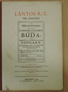 Lantos R.-T. VIII. Aukciója 1930. Budapest [antikvár]