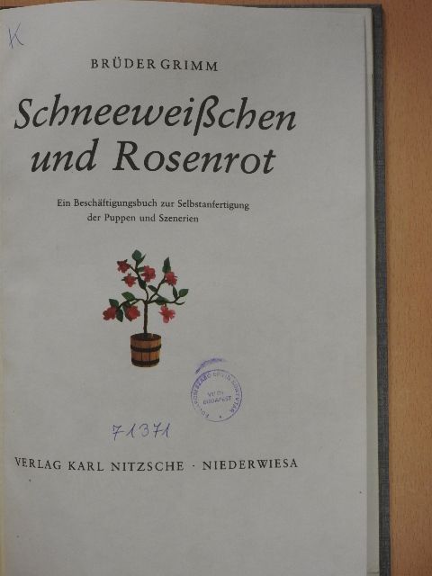 Brüder Grimm - Schneeweißchen und Rosenrot [antikvár]