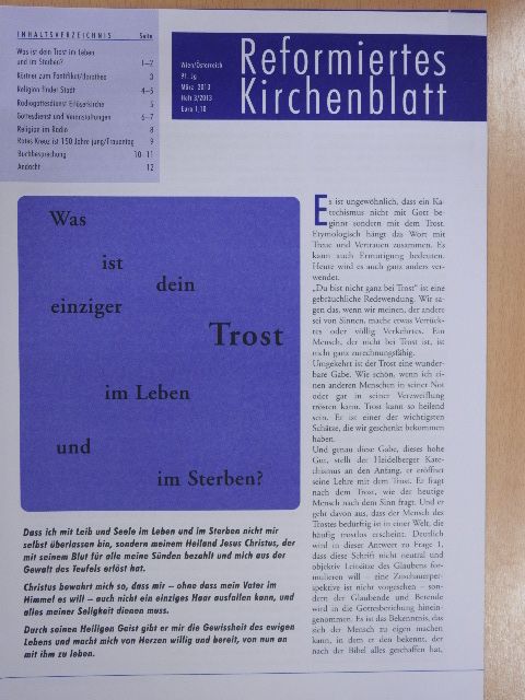 Balázs Németh - Reformiertes kirchenblatt März 2013 [antikvár]