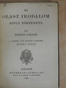 Fenini Caesar - Az olasz irodalom rövid története [antikvár]