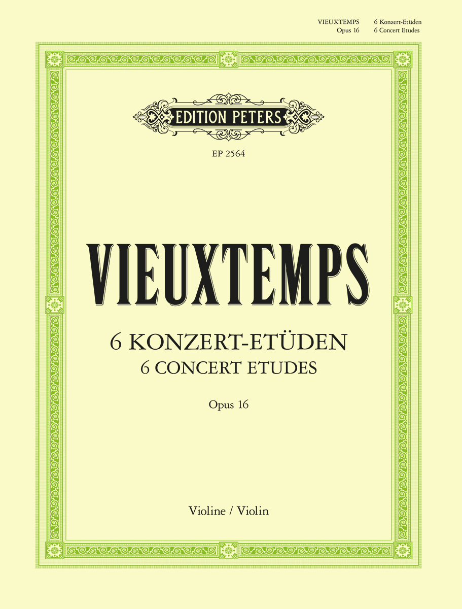WIEUXTEMPS - KONZERT-ETÜDEN OP.16, VIOLINE