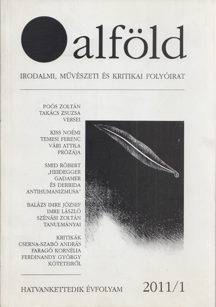 Aczél Géza - Alföld 2011/1 [antikvár]