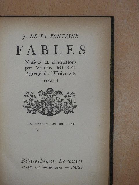 J. de La Fontaine - Fables I-II. [antikvár]