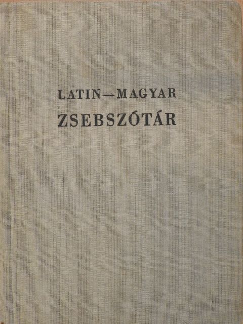 Latin-magyar zsebszótár I. [antikvár]